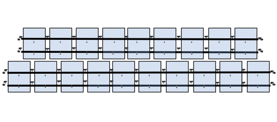19 x DIY solar panel mounting kit (10+9)