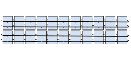 22 x DIY solar panel mounting kit (11+11)