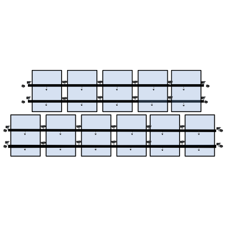 11 x DIY solar panel mounting kit (6+5)