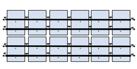 12 x DIY solar panel mounting kit (6+6)