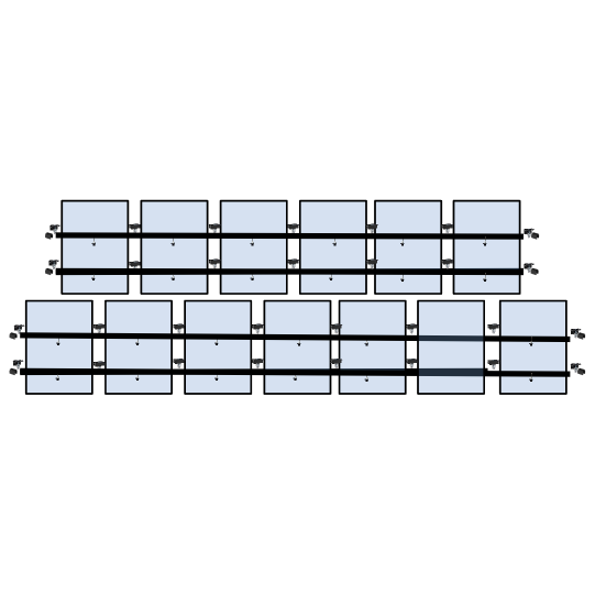 13 x DIY solar panel mounting kit (7+6)