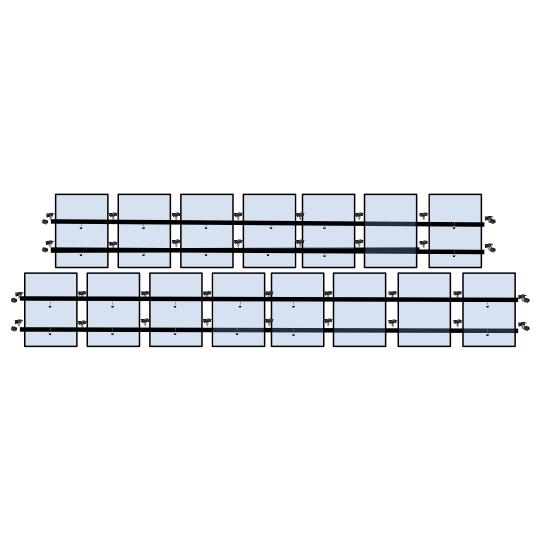 15 x DIY solar panel mounting kit (8+7)