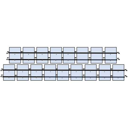 17 x DIY solar panel mounting kit (9+8)
