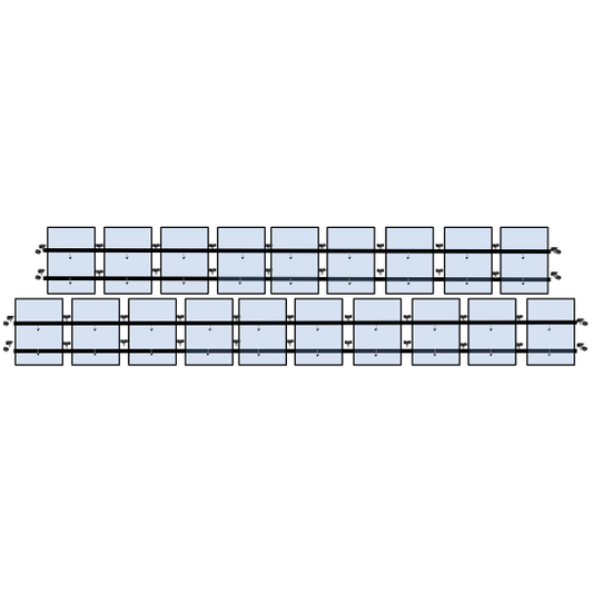 19 x DIY solar panel mounting kit (10+9)