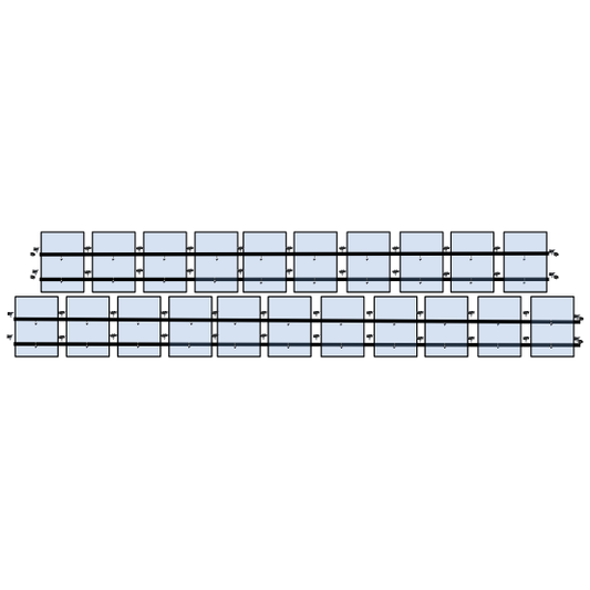 21 x DIY solar panel mounting kit (11+10)