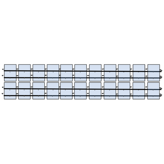 22 x DIY solar panel mounting kit (11+11)