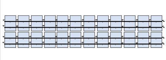 24 x DIY solar panel mounting kit (12+12)