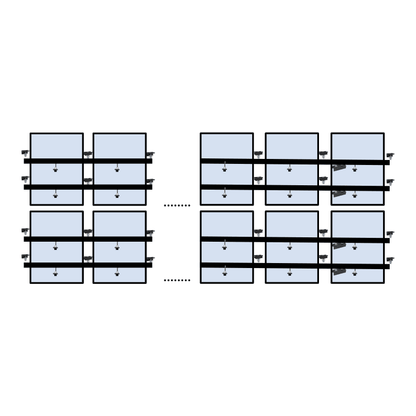 14 x DIY solar panel mounting kit (7+7)