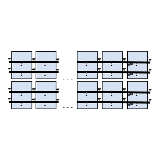 14 x DIY solar panel mounting kit (7+7)