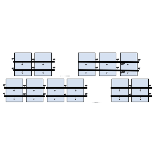 23 x DIY solar panel mounting kit (12+11)