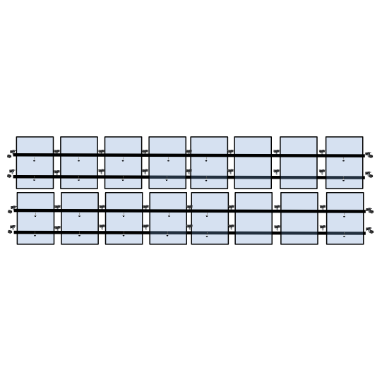 16 x DIY solar panel mounting kit (8+8)