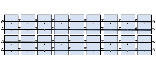18 x DIY solar panel mounting kit (9+9)