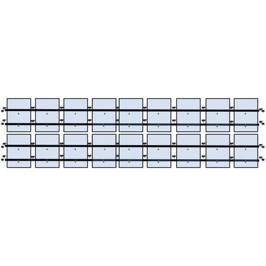 18 x DIY solar panel mounting kit (9+9)